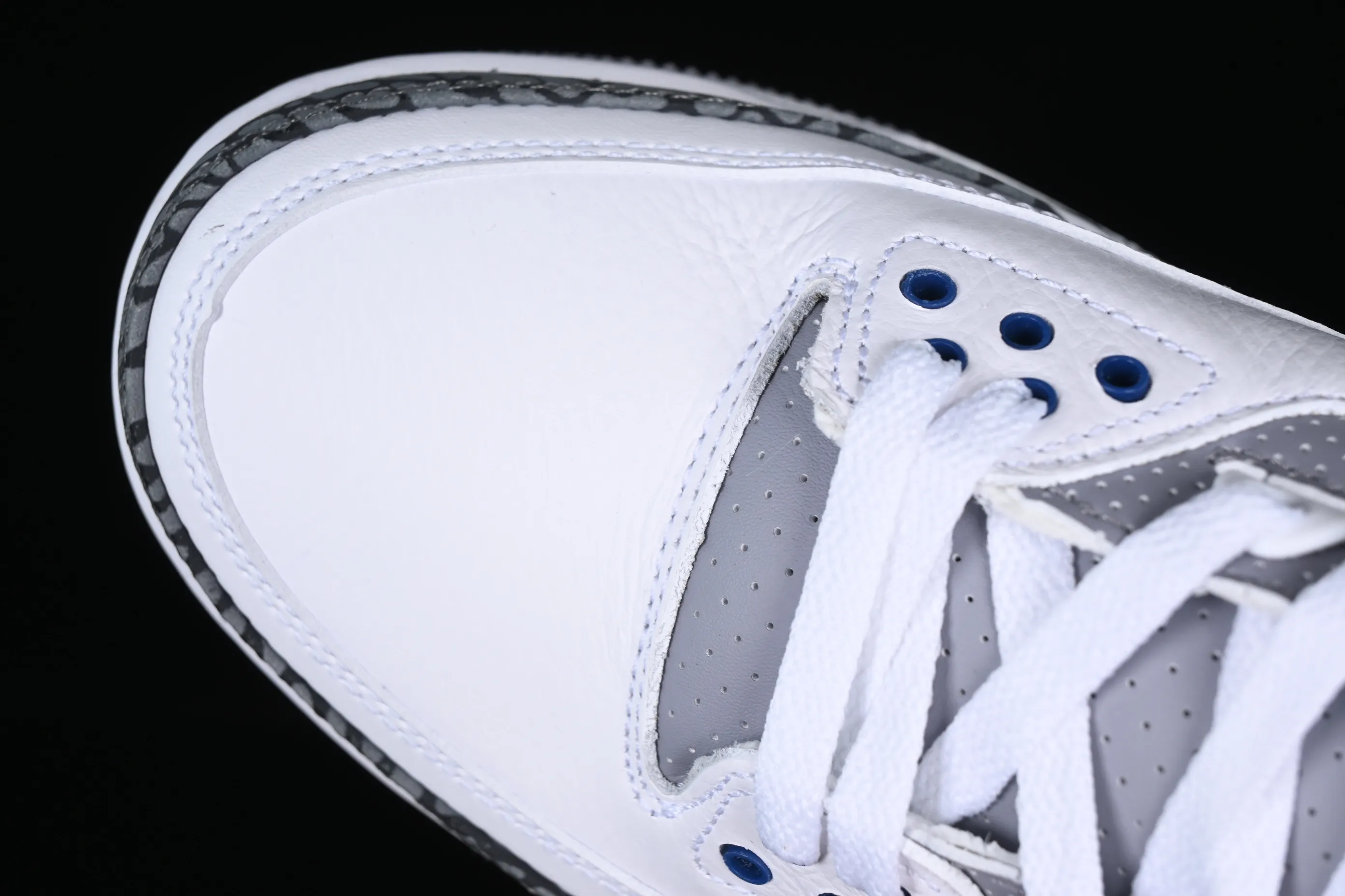 All categories Air Jordan Jordan series basketball shoes Air Jordan 3 L version Air Jordan 3 Retro "Midnight Navy" AJ3 Joe 3 midnight blue cement color CT8532-140